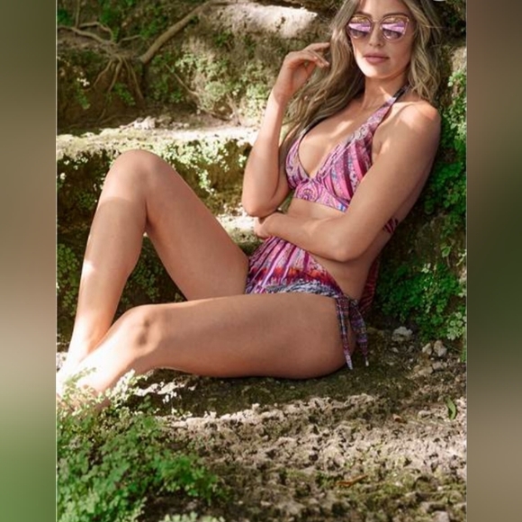 VENUS Expression Floral & Snake Skin Print Bikini Bottom, size S - Picture 11 of 12